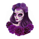 Sugar Skull Day of The Dead Sticker